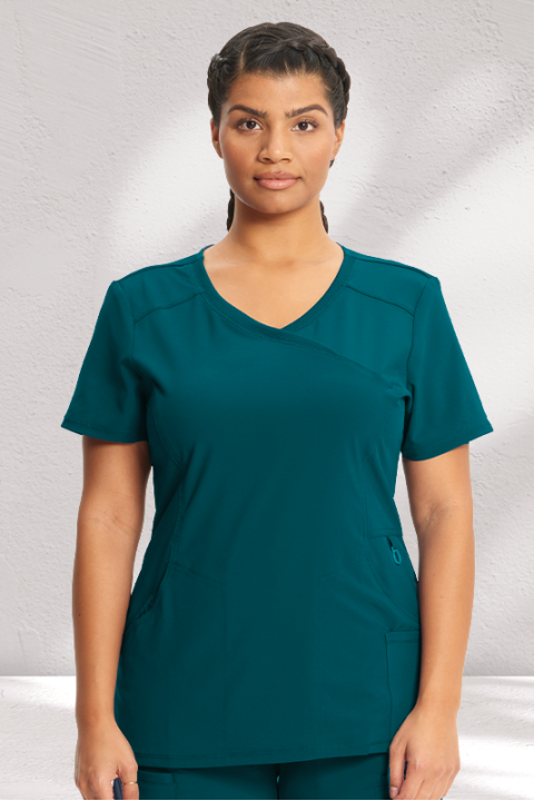 MOCK WRAP TOP - CKE2625A MOCK WRAP TOP - CKE2625A