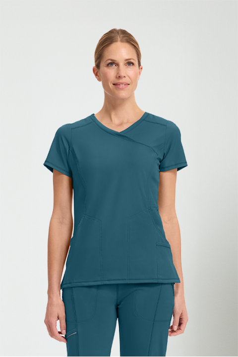 MOCK WRAP TOP - CKE2625A