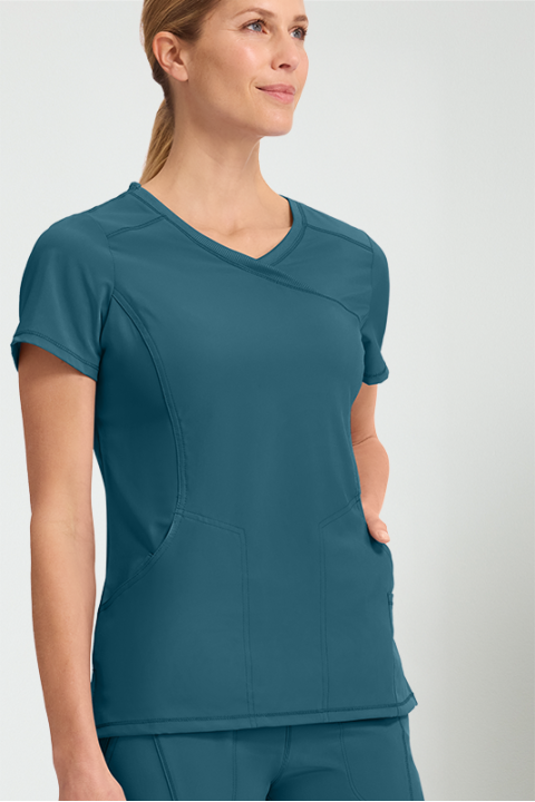 MOCK WRAP TOP - CKE2625A
