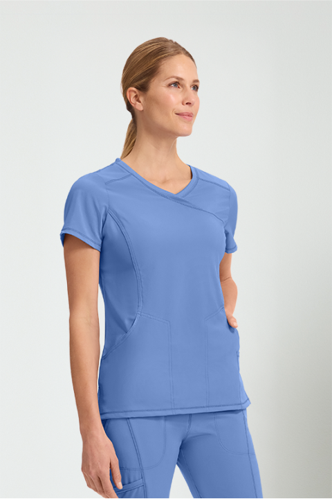 MOCK WRAP TOP - CKE2625A