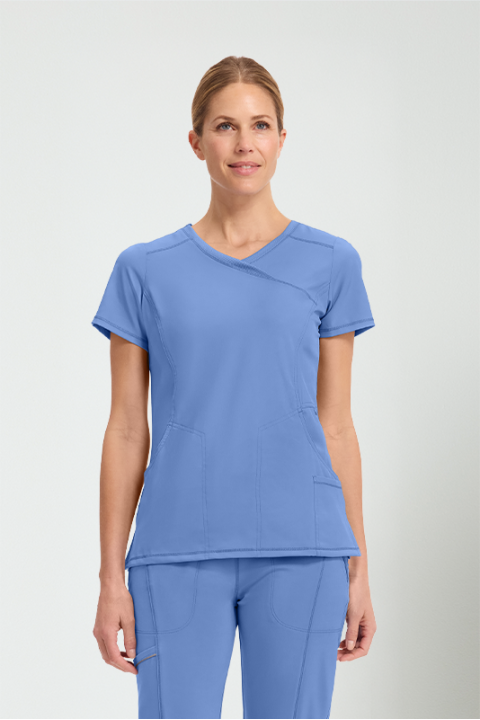 MOCK WRAP TOP - CKE2625A