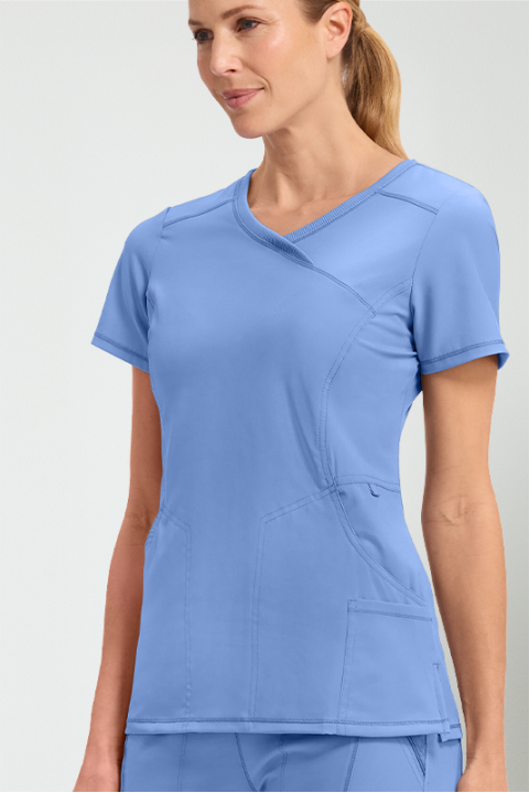 MOCK WRAP TOP - CKE2625A