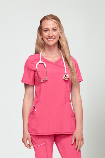 MOCK WRAP TOP - CKE2625A