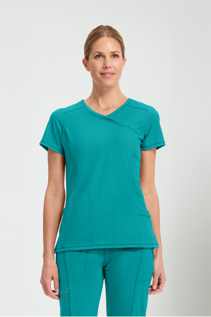 MOCK WRAP TOP - CKE2625A