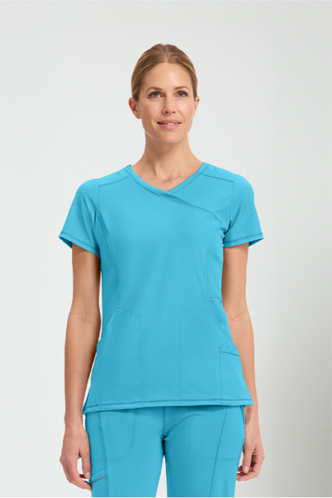 MOCK WRAP TOP - CKE2625A