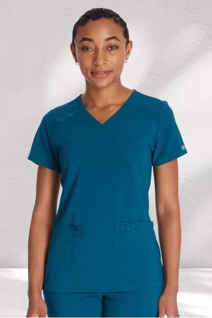 MOCK WRAP TOP - DKE625 MOCK WRAP TOP - DKE625