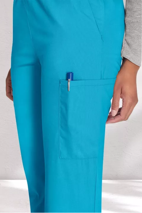NATURAL RISE PULL-ON CARGO TROUSER - DKE86106 NATURAL RISE PULL-ON CARGO TROUSER - DKE86106