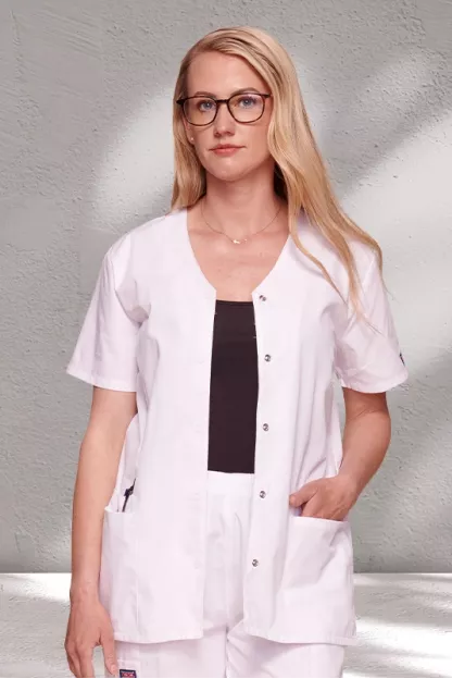 SNAP FRONT V-NECK TOP - WWE4770