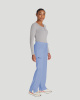 Mid rise straight leg drawstring
