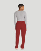 Mid rise straight leg drawstring