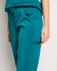 Mid Rise Straight Leg Drawstring Pant