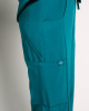 Broek Halfhoge Taille Rechte Pijp met Trekkoord Dames