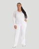 Mid Rise Straight Leg Drawstring Pant
