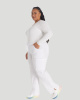 Mid Rise Straight Leg Drawstring Pant