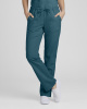Mid Rise Slim Straight Drawstring Pant