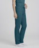 Mid Rise Slim Straight Drawstring Pant