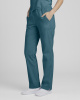 Mid Rise Slim Straight Drawstring Pant
