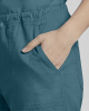 Mid Rise Slim Straight Drawstring Pant