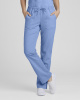 Mid Rise Slim Straight Drawstring Pant