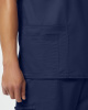 Top met V-hals Unisex