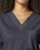 Top met V-hals Unisex