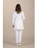 Delhi White Gababrdine - Doktersjas dames