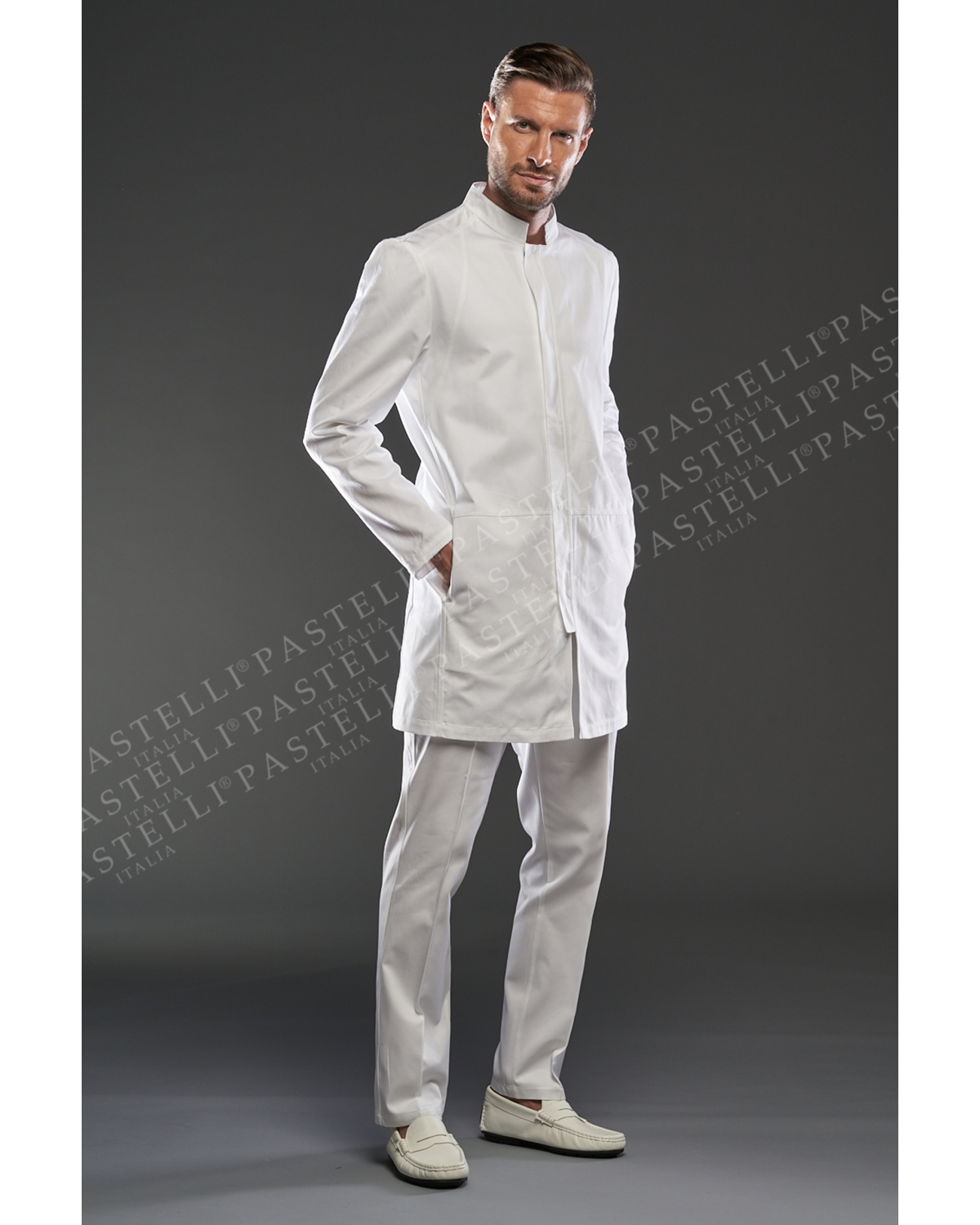 Gries Gabardine Easy-care - Blouse médicale homme