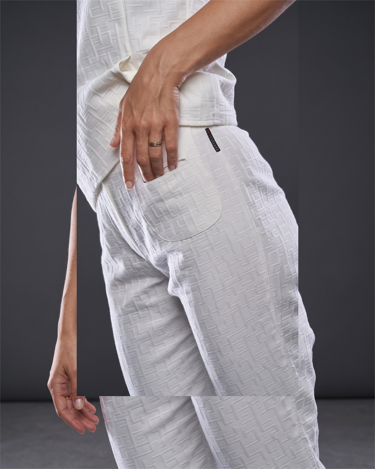Lima Jaquard Easy-care - Pantalon femme