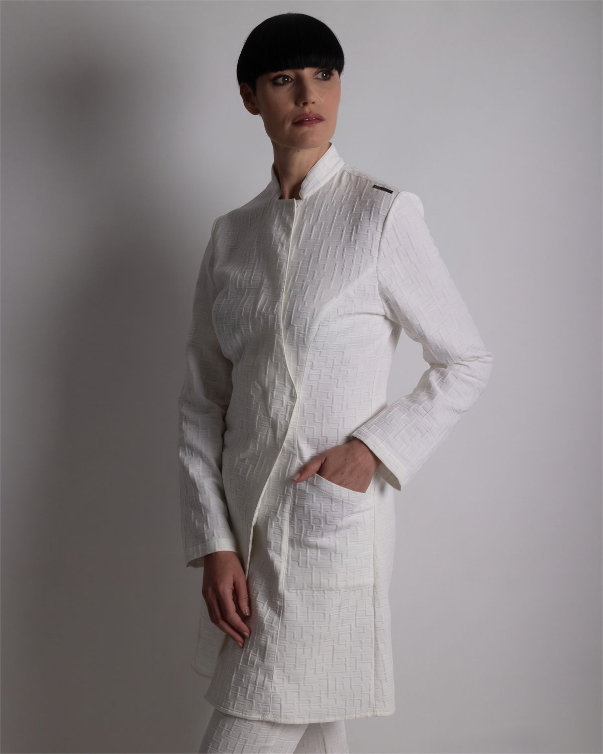 Saranda Jacquard - Doktersjas dames