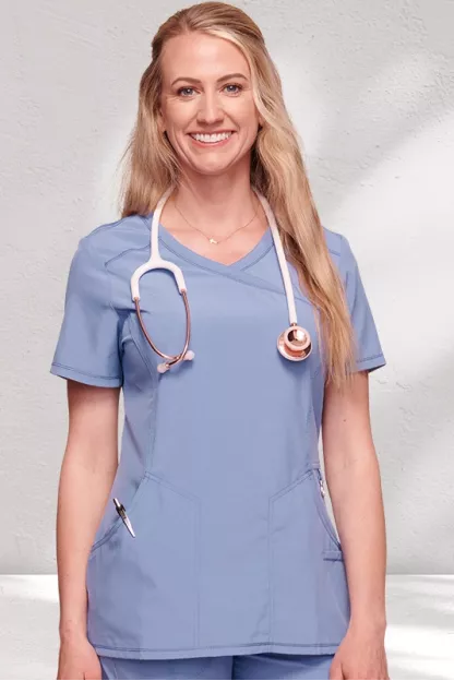 MOCK WRAP TOP - CKE2625A