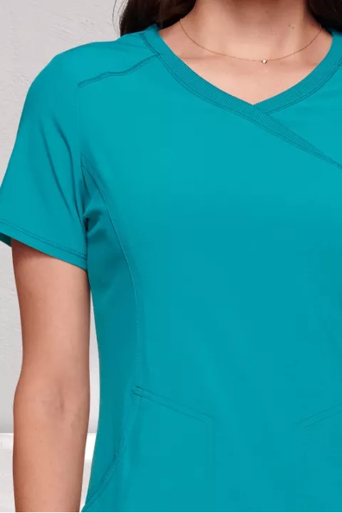 MOCK WRAP TOP - CKE2625A MOCK WRAP TOP - CKE2625A