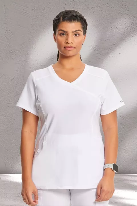 MOCK WRAP TOP - CKE2625A MOCK WRAP TOP - CKE2625A